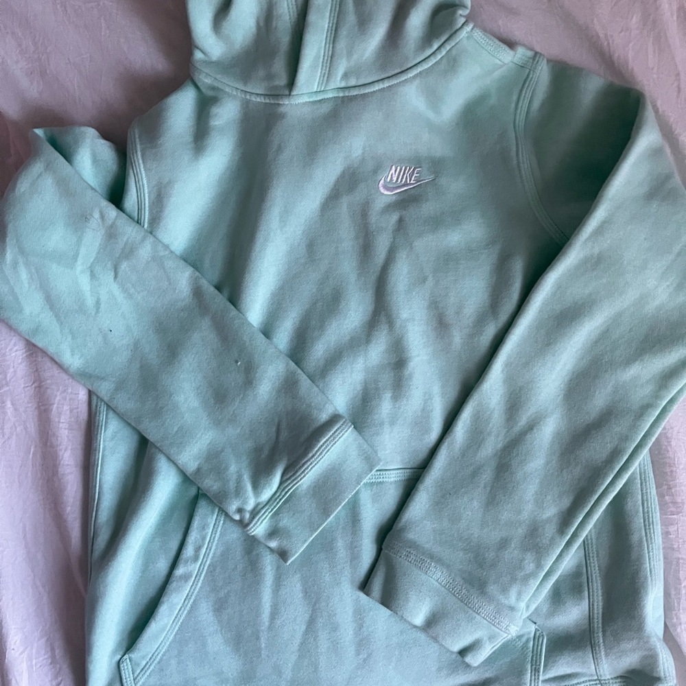 Blue Nike hoodie kids XL